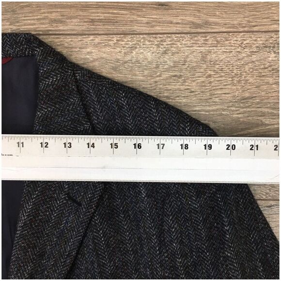 Vintage Jos A Bank Mens Blazer Sport‎ Coat Casual Jacket 42R Tweed Wool Suits - Picture 10 of 13